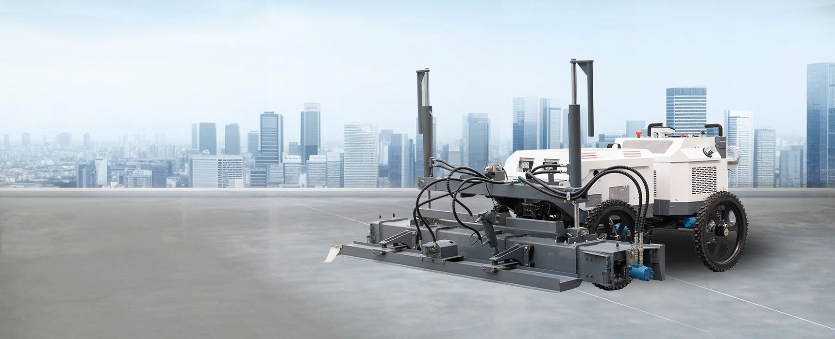 YG's laser screed machine