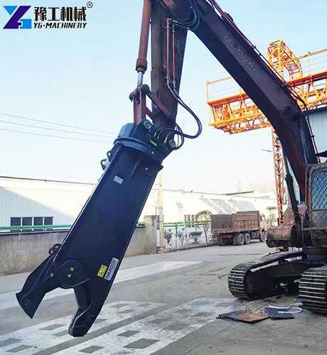 application of hydraulic scrap shear