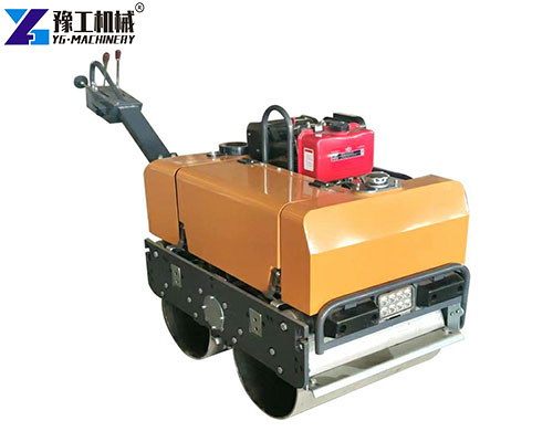 double drum roller walk behind