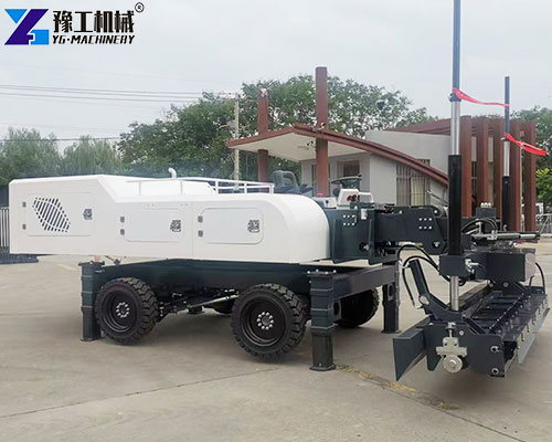 laser concrete screed machine real shot