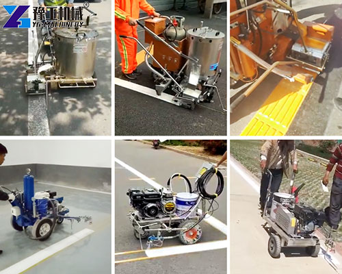 road painting machine application