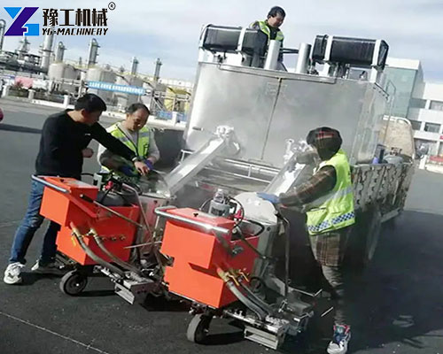 thermoplastic road marking paint machine