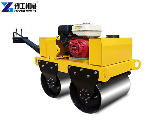 walk behind double drum roller