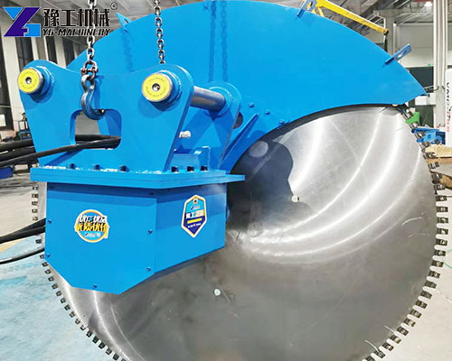 rock saw attachment for excavator in factory