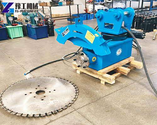 rock saw attachment for excavator
