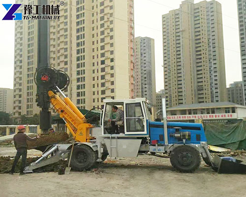 rotary piling rig application