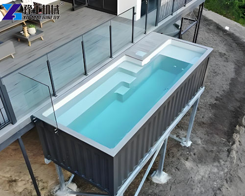 small shipping container pool application