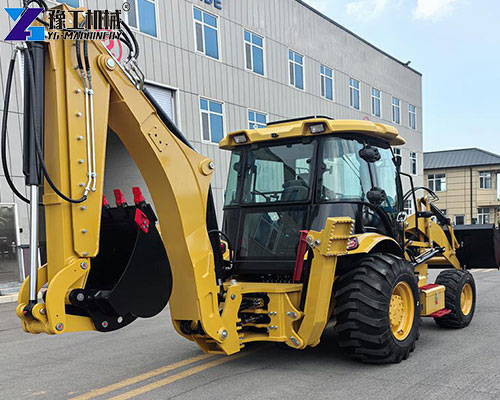 tractor with front end loader and backhoe