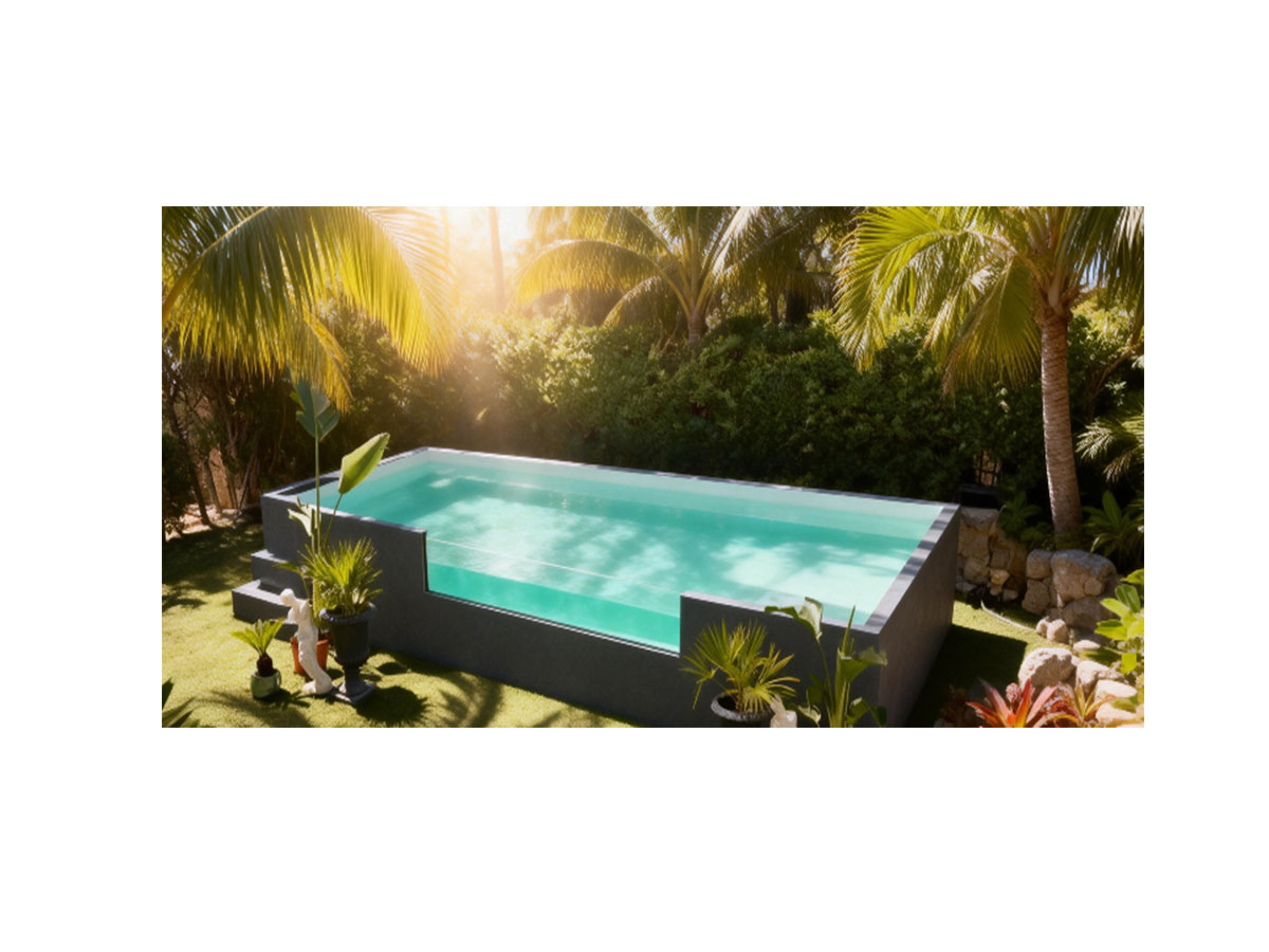 YG Machinery's container pool with window