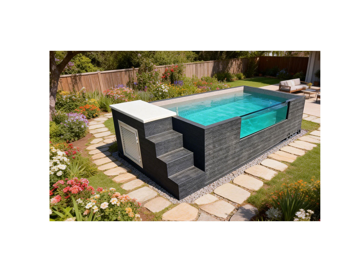 YG Machinery's swimming container pool