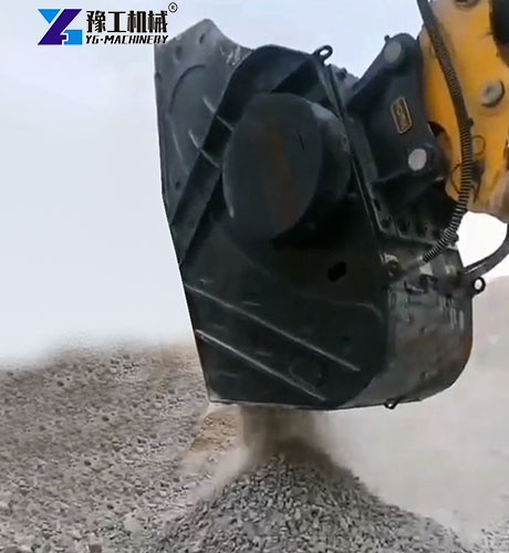 concrete crusher bucket application