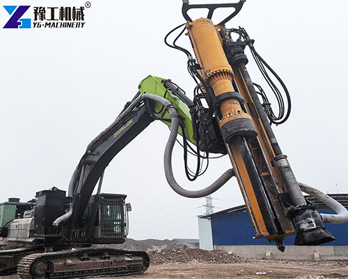 integrated rock drill and splitter