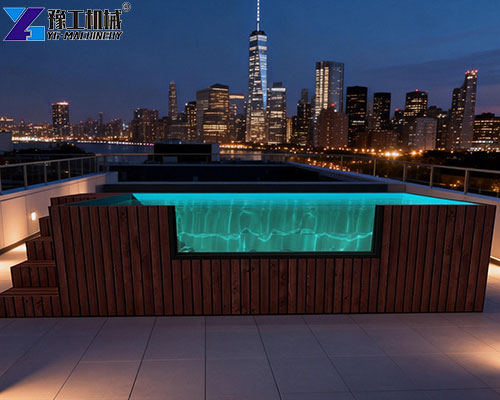 small shipping container pool application