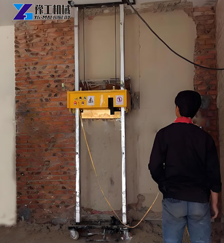 auto wall plastering machine application