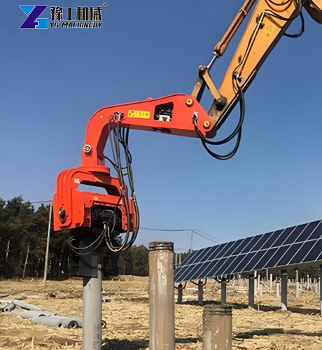 vibratory pile driver for excavator application