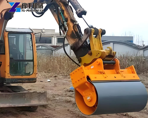 application of slope roller for excavator