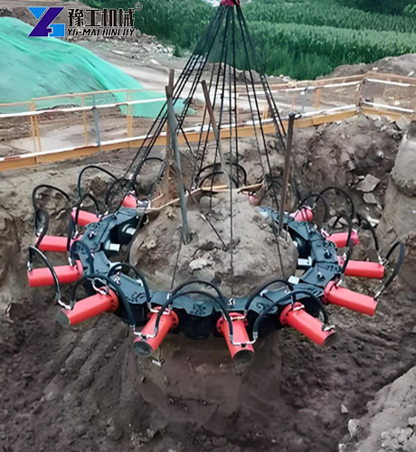 concrete pile breaker application