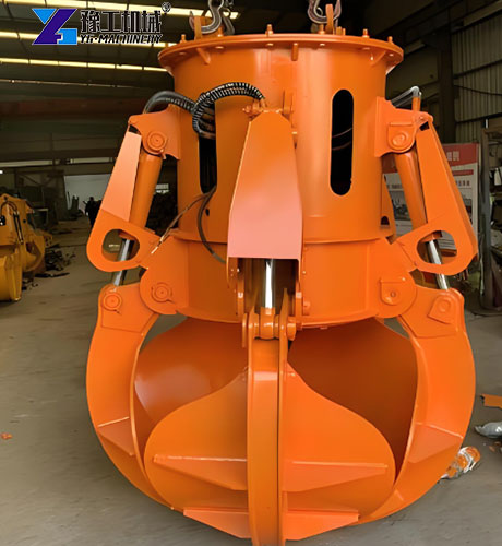 excavator orange peel grapple for sale
