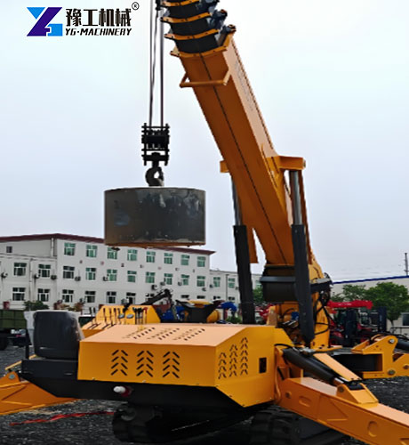 powerful mobile spider crane