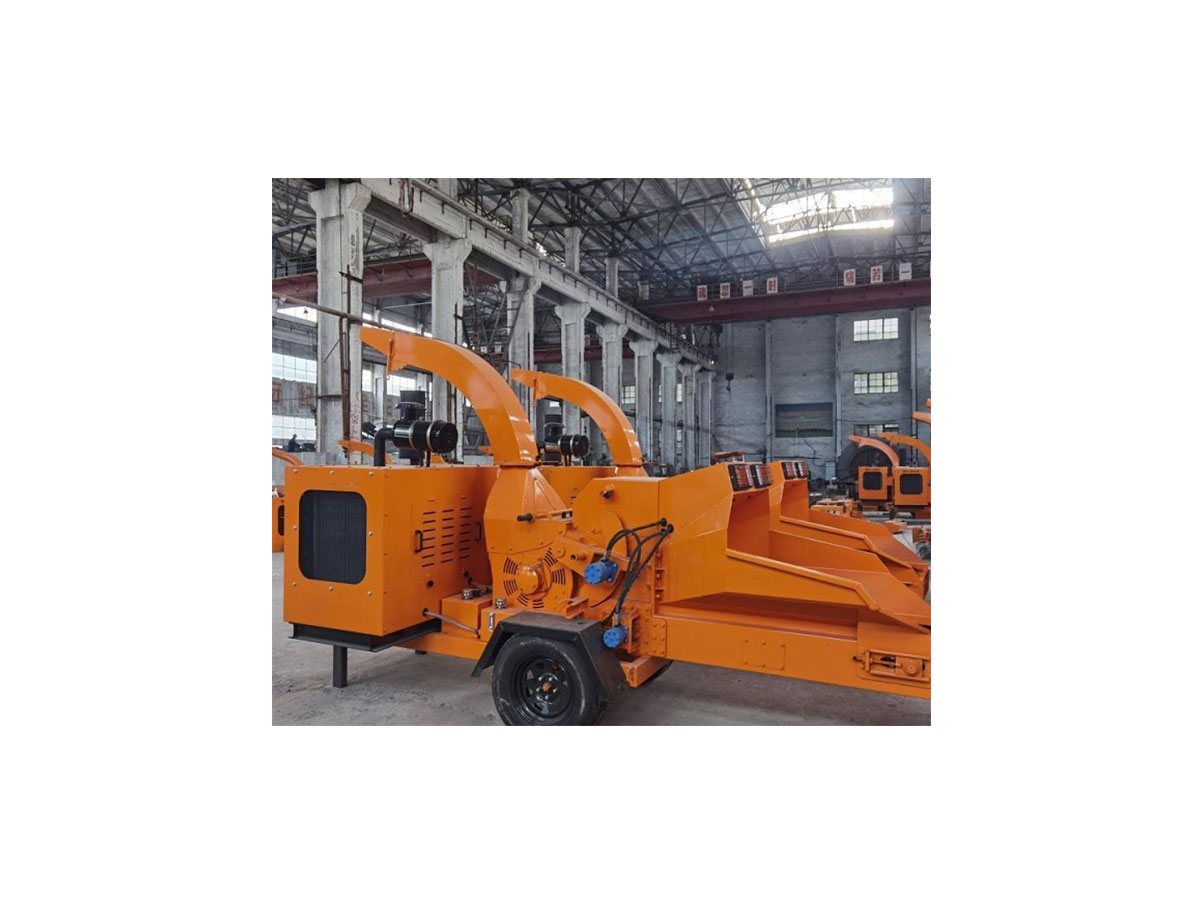 YG Machinery's pull behind wood chipper