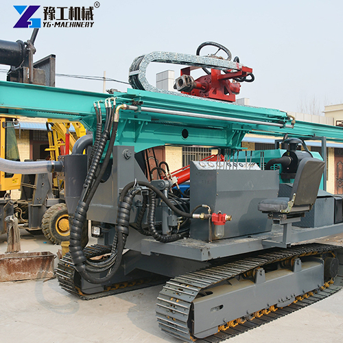 multi-terrain solar pile driver machine