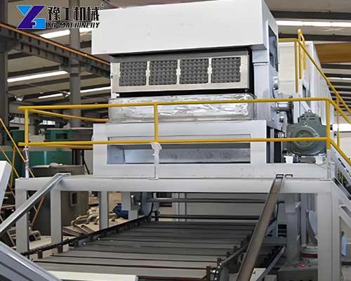 production line of egg tray manufacturing machine