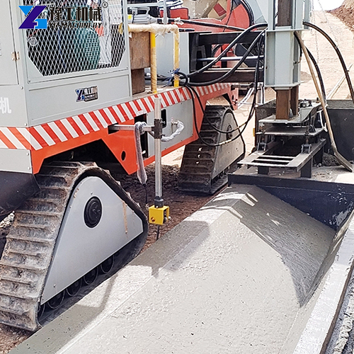 concrete curb extruder application