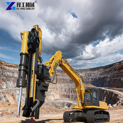 powerful hydraulic rock drill and splitter