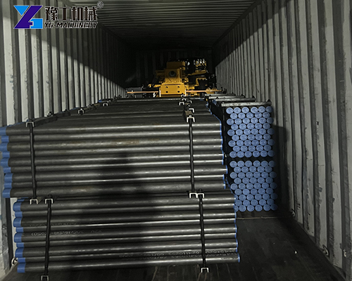 spt drilling machine with drill pipes
