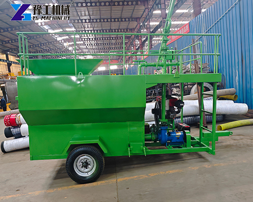 wheel-type small hydroseeding machine