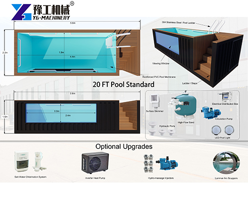 20ft container pool from YG