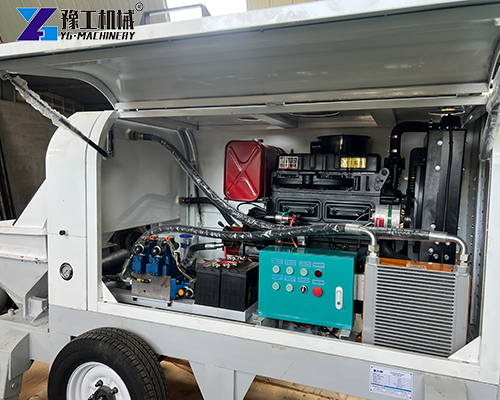 small portable concrete pump details