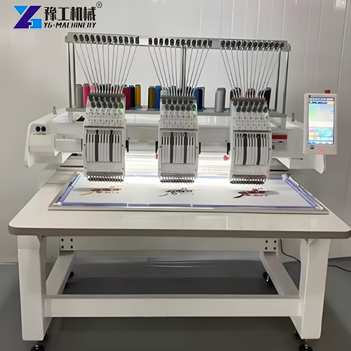three head embroidery machine