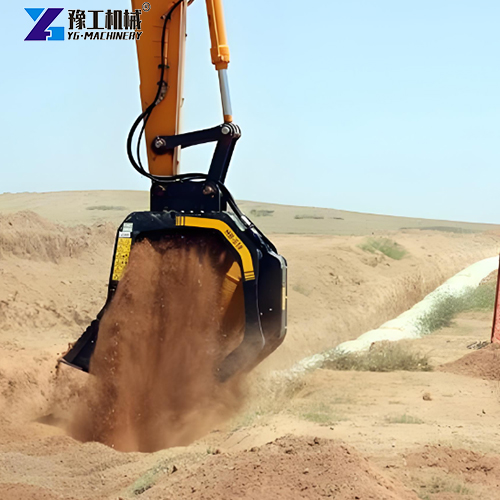 hydraulic screening bucket application