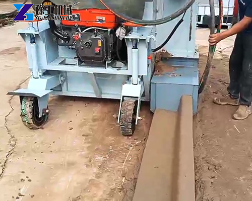 smooth lined extruded kerb machine