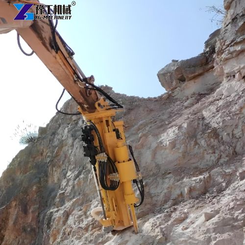 excavator rock drill and splitter attachment