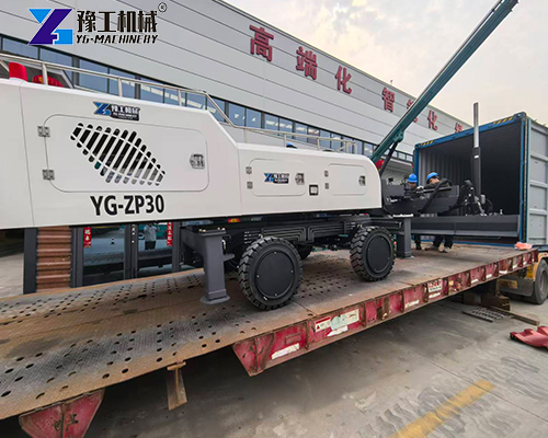 laser screed machine ready for shipment