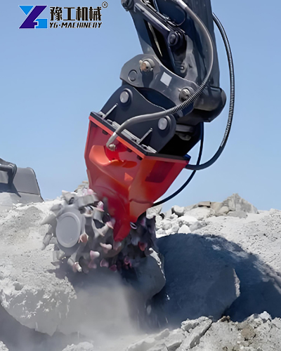 powerful drum cutter attachment for excavator