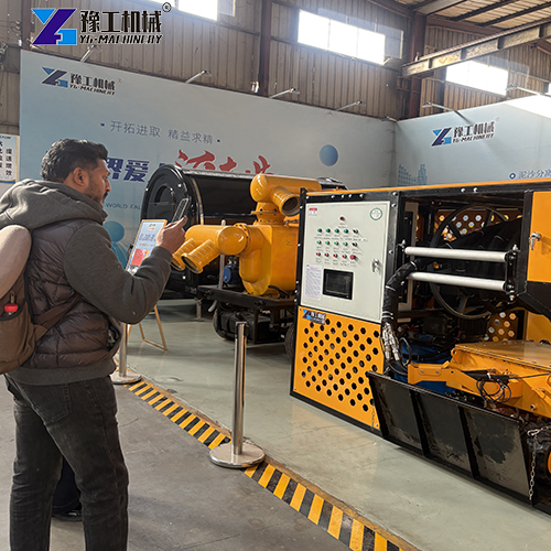 sludge cleaning machine customer visit