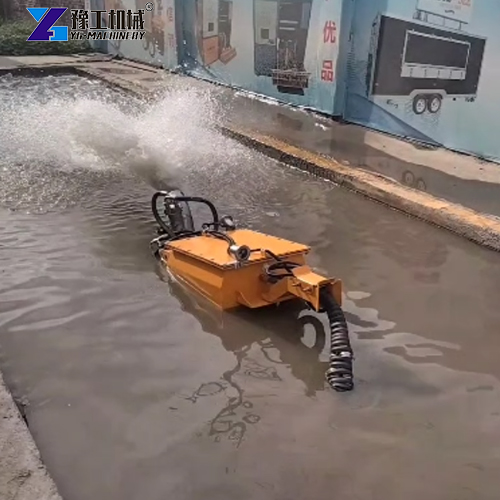 sludge transport robot in testing