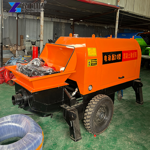 trailer mounted concrete pump