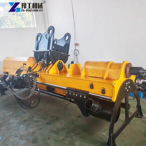 excavator mounted drilling and splitting machine